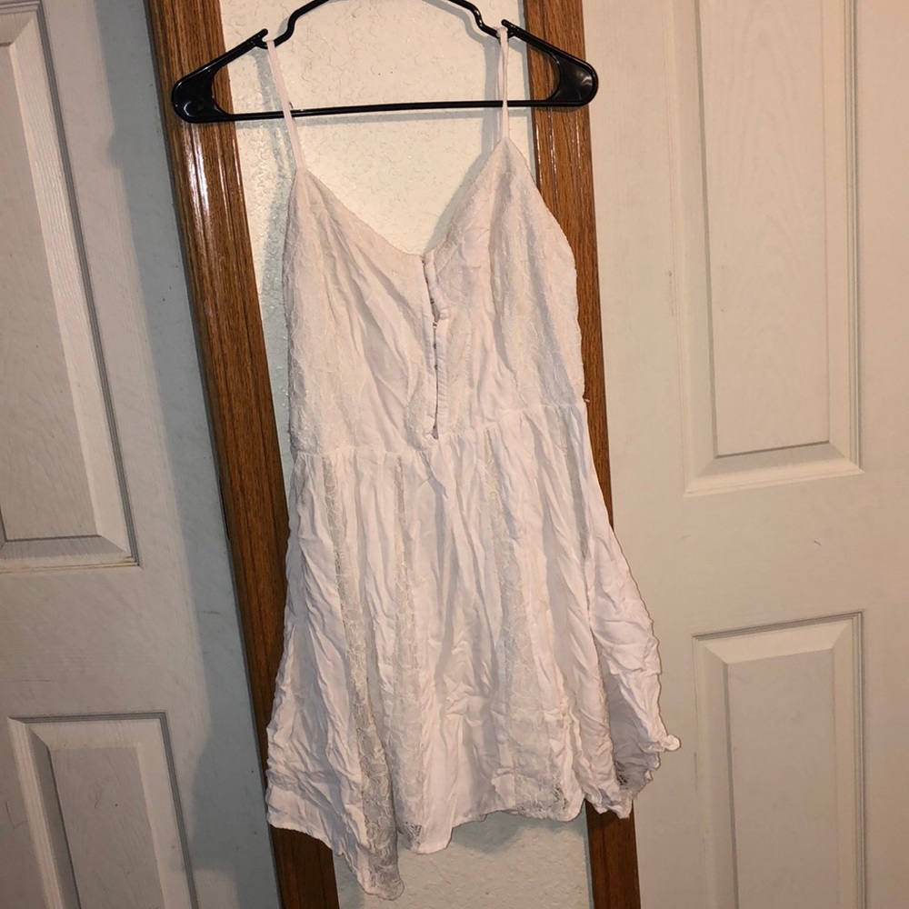 Bethany Mota x Aeropostale White Lace Dress with Hooks